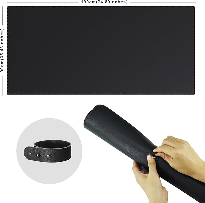 ZORESYN Office Desk Pad 74.8x35.4inch, Large Mouse pad Desk Mat, Waterproof PU - Image 2