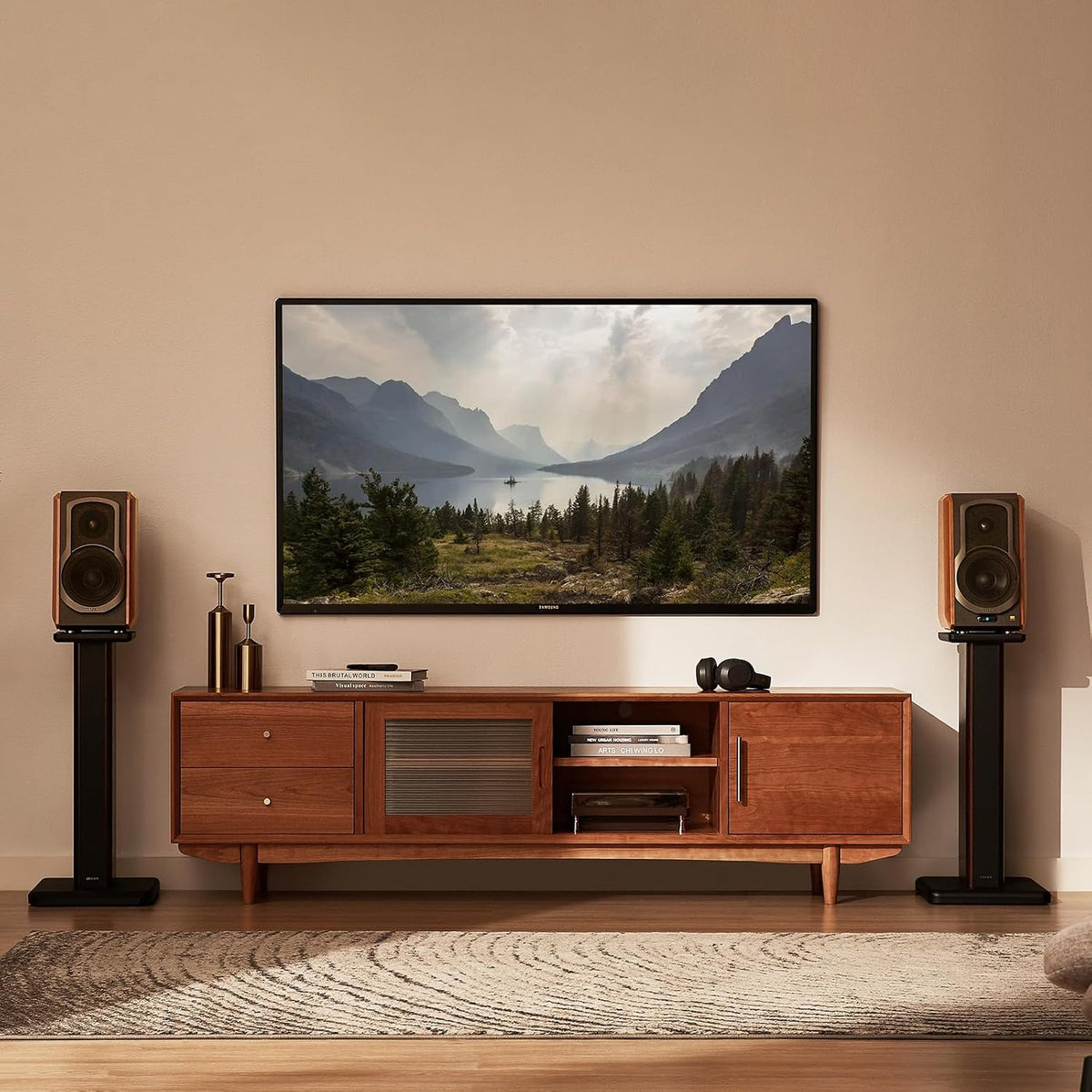 Edifier SS02 25.6 inch Wood Grain Speaker Stands for S1000DB / S2000PRO/ S100...