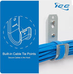 ICC 4-Inch Wall Mount J-Hook – 25-Pack, Cable Support Hooks - Image 5