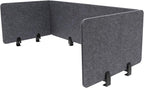 ReFocus Raw Clamp-On Acoustic Desk Divider Mounted Privacy Panel Set – Reduce by HAOREBAIYU