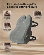 ProtoArc Lumbar Support Pillow for Office Chair, Memory Foam Back Support - Image 4