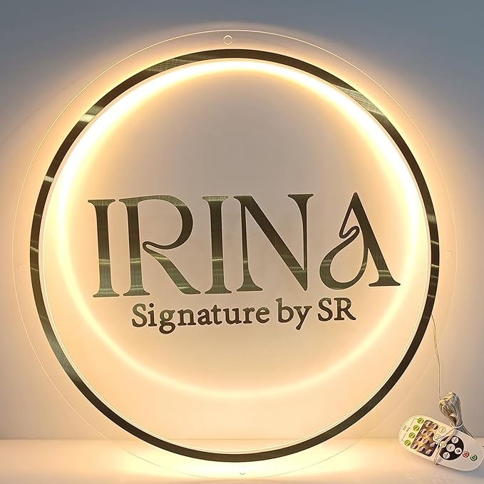 Custom Backlit Logo Sign, Plug/Battery Personalized Led Backlight Metal/Acrylic by Aiddwrron