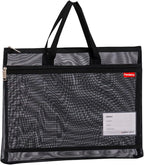 Pendancy Mesh Zipper Pouch A4 Size, Large Double Pocket Lightweight Nylon by Pendancy