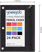 YoeeJob Pencil Pouch for 3 Ring Binder，Zipper Pencil Pouches Bulk，Pencil Case - Image 5