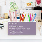 XPH Purple Christian Pen Pencil Holder Organizer - Image 2