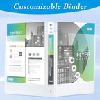CIXILDTS 2" 3 Ring Binder, Standard 2-inch Round Ring Binder Fit Letter Size - Image 6