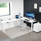 VIVO Electric Corner 84 x 63 inch L-Shaped Standing Desk, Memory Height - Image 7