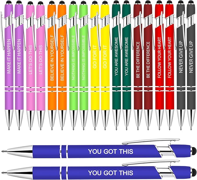 Greengines 20 Pcs Inspirational Pens by Greengines