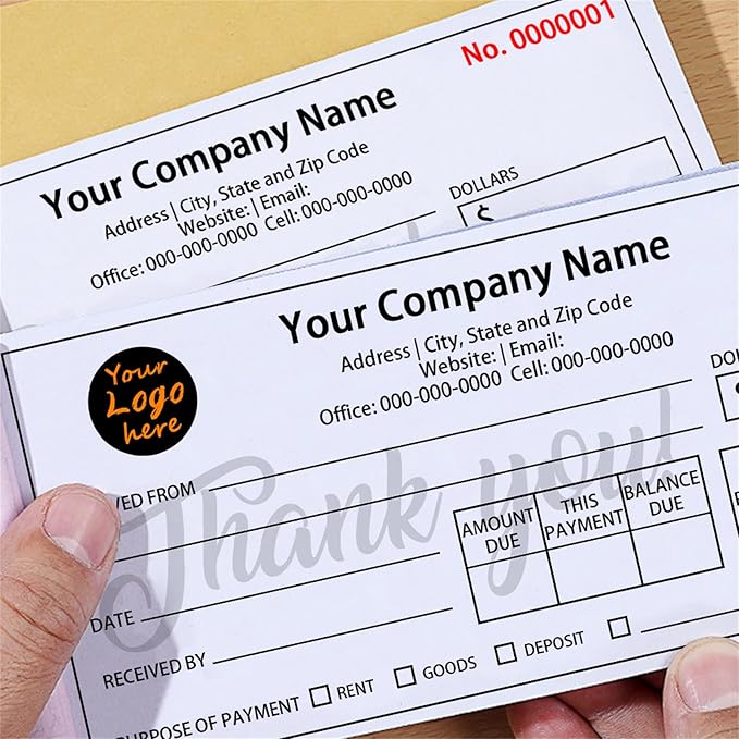Custom Invoice Book in 3-Part /2-Part Receipt Book - Image 6