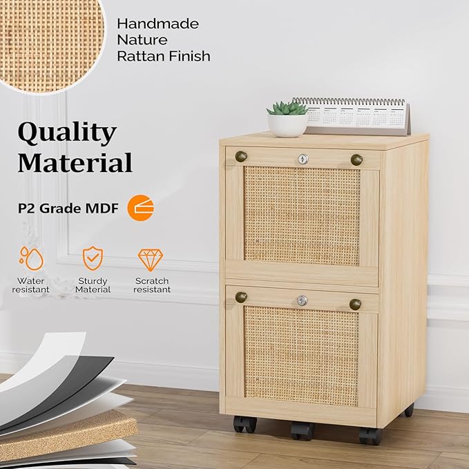 VINGLI 2 Drawer File Cabinet - Image 5