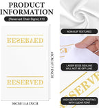 10 Pcs Reserved Chair Signs Cloth Church Placeholder Reserved Pew Signs Chair - Image 2