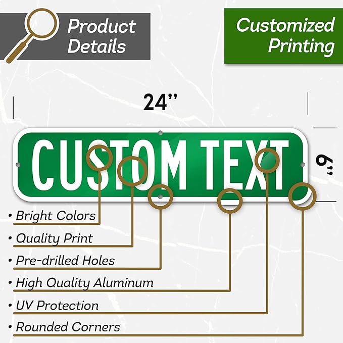 Custom Street Sign, Road/Address Sign, 8 Colors, Reflective Option, Mounting - Image 9