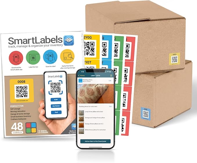 Smart Labels QR Code Stickers Pack of 48 Made in USA - Image 7