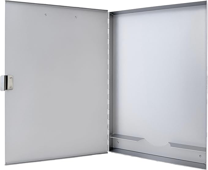 Saunders Metal Clipboard with Storage, Letter Size Paper Organizer, Slim Steel - Image 4