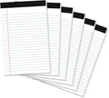 Thboxes 6 Pack Legal Pad 5x8, 180 Sheets Small Note Pad College Ruled Writing by Thboxes