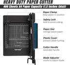TIANSE Heavy Duty Guillotine Paper Cutter A4 12" Guillotine Paper Cutter 400 - Image 2