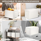 Bagnizer Large 17" 42 Quarts Collapsible Stackable Storage Bins - Image 8