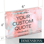 Personalized Gifts, Custom Quote Block Letter Board, Crystal-Clear Acrylic - Image 8
