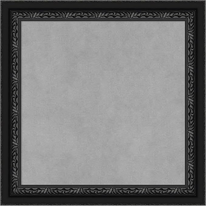 Amanti Art Black Framed Magnetic Board 20x20 Small Vision Board by AmantiArt