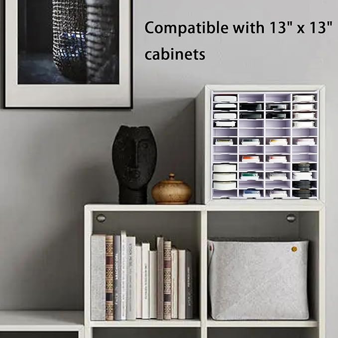 Krafetto 48 Grids Ink Pad Storage Rack, Wall-mountable Stamp Pad Organizer - Image 6