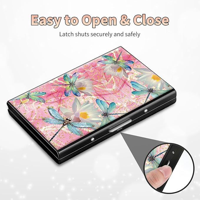 BWEGRHE Slim Credit Card Holder, Aluminum Minimalist Hard Case Pocket-Sized - Image 6