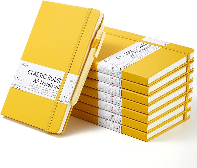 feela 8 Pack Journal Notebook Bulk by feela