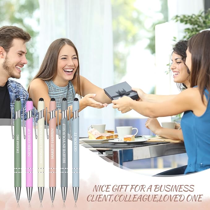 Zonon 12 Pcs Inspirational Pens Bulk Funny Ballpoint Pen - Image 5