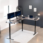 VIVO Electric Corner 84 x 63 inch L-Shaped Standing Desk, Memory Height - Image 2