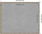 Amanti Art Silver Framed Magnetic Board 34x42 X-Large Vision Board - Image 2