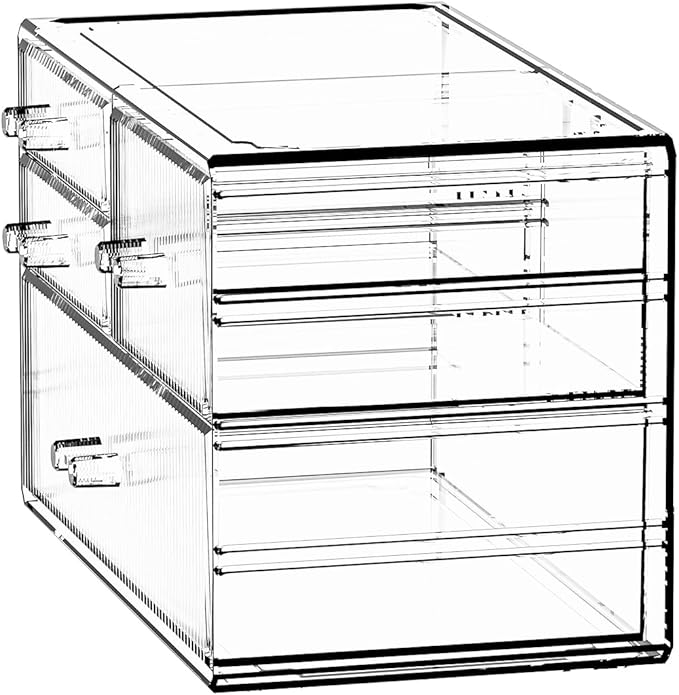 ZHIAI Stackable Storage Drawers, Acrylic Bathroom Counter Organizer Clear - Image 6
