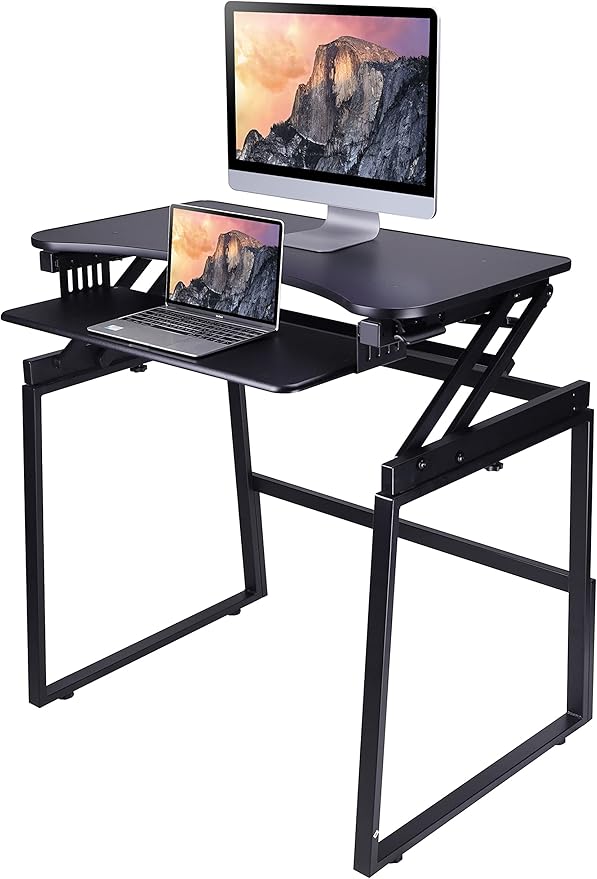 Rocelco 32" Height Adjustable Standing Desk Converter - Image 5