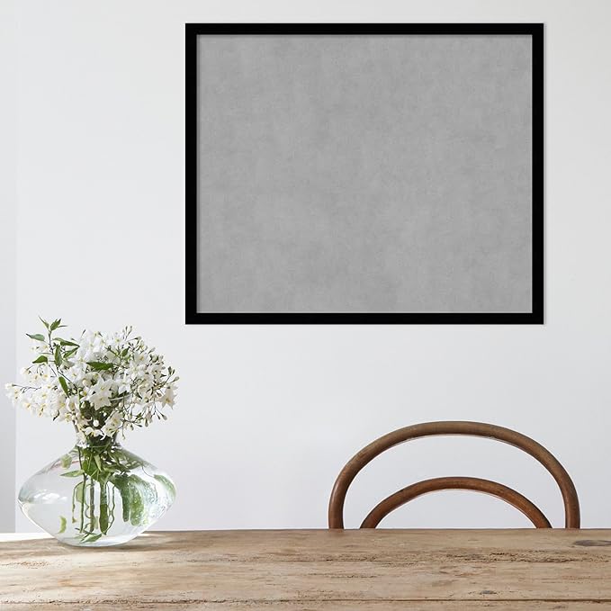 Amanti Art Black Framed Magnetic Board 21x25 Medium Vision Board - Image 5