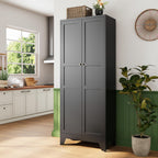 letaya 75" h metal storage cabinet with 2, main product view