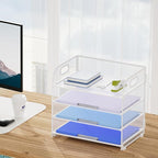 Marbrasse 2 Pack 4 Tier Paper Organizer Letter Tray - Image 6