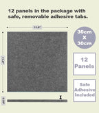 DECORITA Felt Wall Tiles | Large Cork Board Alternative | Aesthetic Felt - Image 3