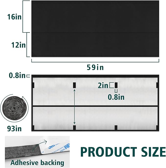 EcoBrisa 60" Under Desk Privacy Panel - Image 2
