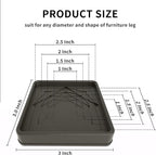 Furniture Coasters, Rubber Furniture Feet, Anti Slide Floor Protector - Image 3