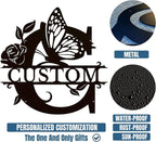 Personalized Custom Letter Name metal Signs, Custom Black Letter Monogram Wall - Image 6