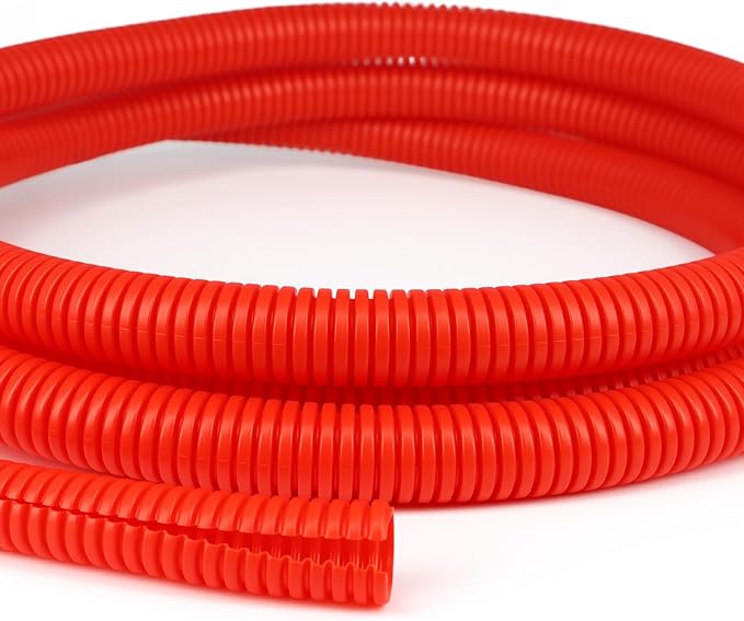 Split Wire Loom Tubing, 25ft Cord Protectors from Pets No Chew, Flexible Wire by ConveniencetoYourLife