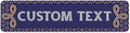 Custom Sign, Custom Street Sign, 11 Font Colors, 13 Font Styles, 4 Hole Options by MySignCenter