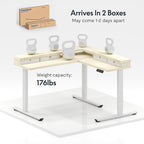 FLEXISPOT 71" L Shaped Standing Desk Electric Corner Table - Image 8