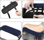MOSISO Chair Armrest Pads, Memory Foam Home/Office Chair Arm Rest Covers Comfy - Image 3