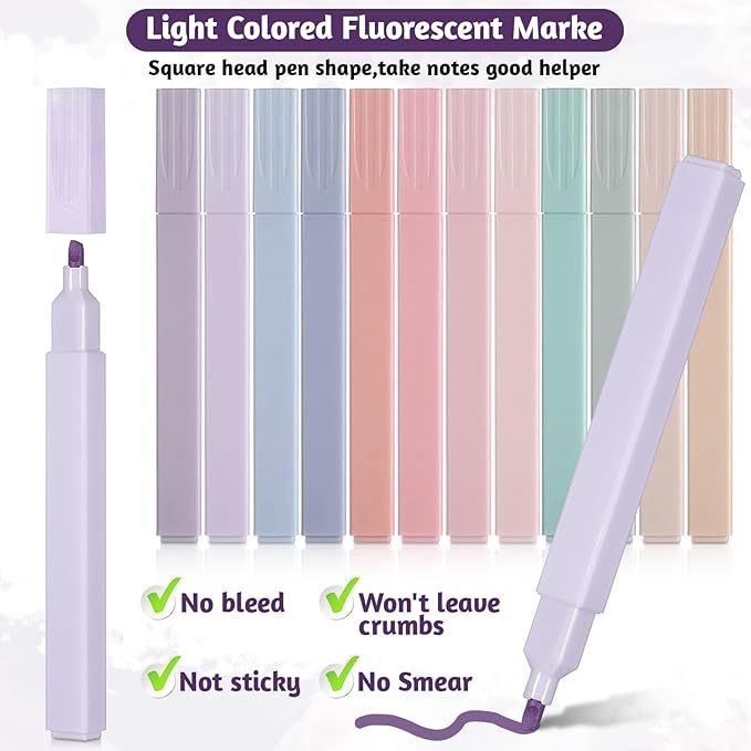 IANFAN 120 Pcs Bible Highlighters Aesthetic, Chisel Tip Cute Pastel - Image 5