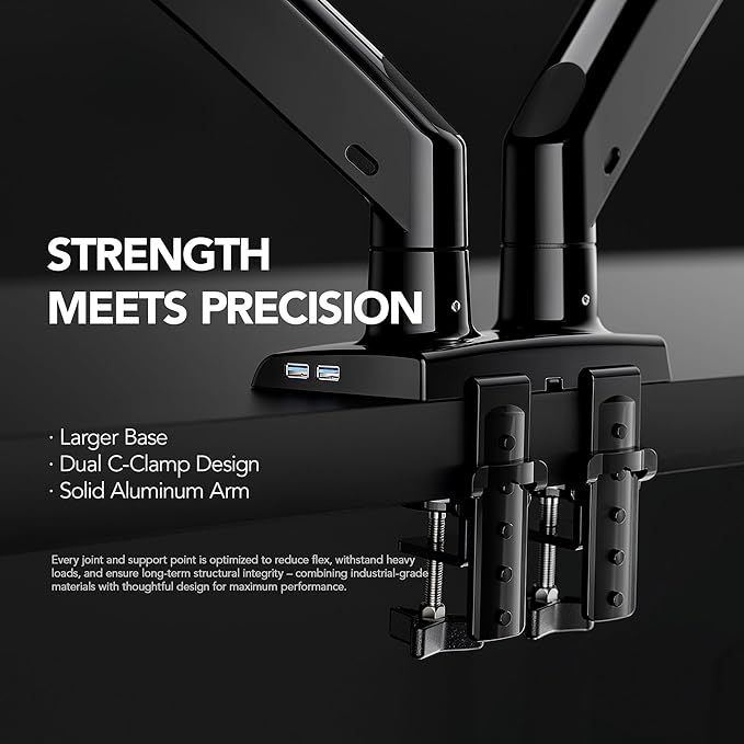 HUANUO NITROGLIDE™ Dual Monitor Stand - Image 6