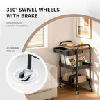 CAMOAT 3-Tier Rolling Storage Cart - Image 3