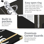 Lateefah 3 Ring Binder, 1 Inch Binder Organizer - Image 2
