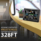 Weather Station Indoor Outdoor Thermometer Wireless, Home Atomic Clock - Image 7