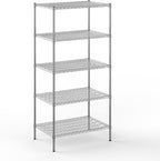 Regal Altair 24" Deep x 36" Wide x 74" Height Wire Shelving Kit | 5-Tier | NSF