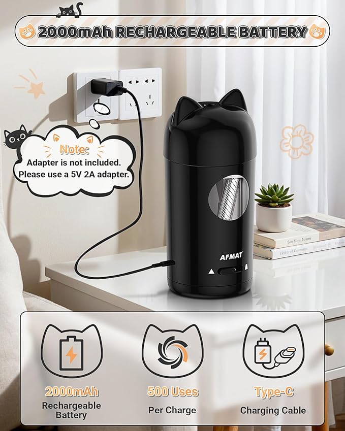 AFMAT Electric Pencil Sharpener, Fully Automatic Pencil Sharpener - Image 6