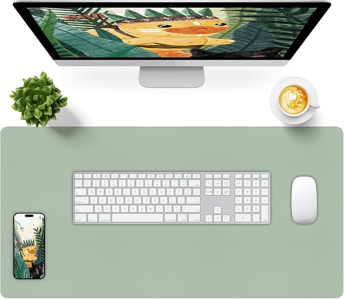 Bloss Leather Desk Mat, Large Mouse Pad, Non-Slip Desk Protector Mat, Leather by Bloss